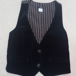 EUC velvet J crew vest!